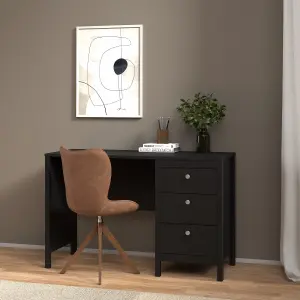 Madrid Desk 3 drawers Matt Black