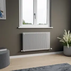 Agadon Aurora Designer Radiator 600 x 960 mm White - 3041 BTU - 10 Years Guarantee