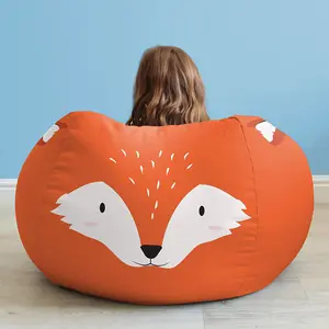 rucomfy Printed Indoor Fox Animal Children's Medium Beanbag