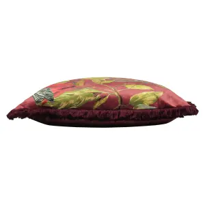 Paoletti Cahala Tropical Velvet Polyester Filled Cushion