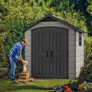 Keter Premier 7 ft. W x 7 ft. D Apex Outdoor Garden Shed