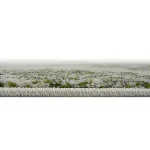 Villa Collection Floral Design Rug in Green