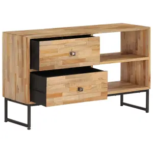 Berkfield TV Cabinet Reclaimed Teak Wood 90x30x55 cm