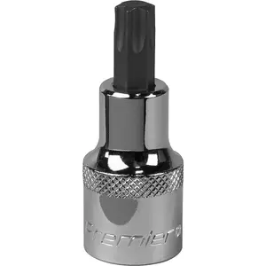 Premium T50 TRX Star Socket Bit - 1/2" Drive with S2 Steel Head and Enhanced Grip