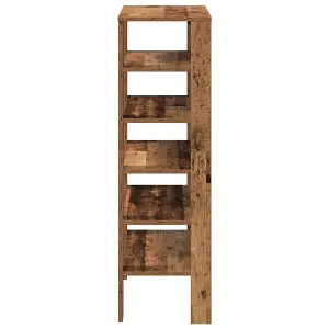 Berkfield Shoe Rack Old Wood 61x32x105 cm Engineered Wood