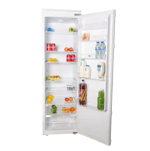 SIA RFI106 304L Auto Defrost White Integrated Built In Tall Larder Fridge