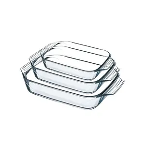 8023510 Set Of 3 Borosilicate Glass Oven Plates – Extreme Resistance