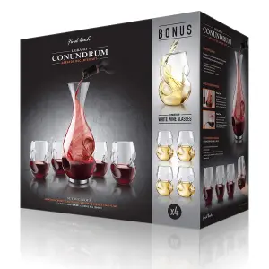 Original Products Final Touch Conundrum Red & White with Decanter Set