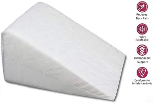 MantraRaj Wedge Pillow Orthopedic Bed Cushion Supports Back And Multipurpose pain relief