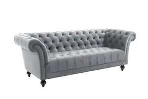 Birlea Chester 3 Seater Sofa Grey