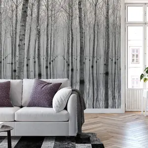 Birch Forest in Water Mural - 384x260cm - 5122-8