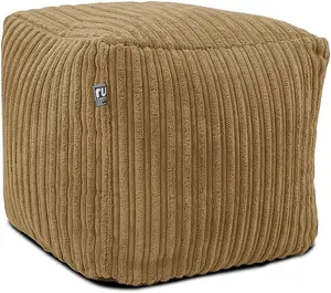 rucomfy Jumbo Cord Cube Beanbag - Caramel