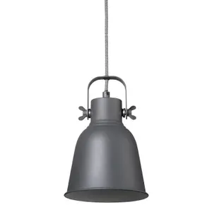 Nordlux Adrian 16 Indoor Living Dining Bedroom Pendant Ceiling Light in Anthracite (Diam) 16cm