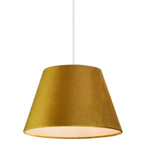 VELVET TAPERED SHADE (MUSTARD)