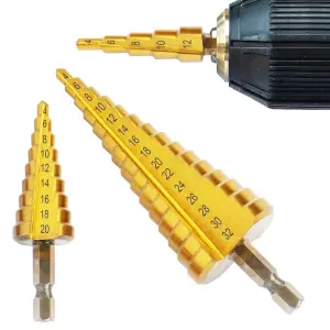 BLOSTM Steel Step Drill Bits - 3PCS