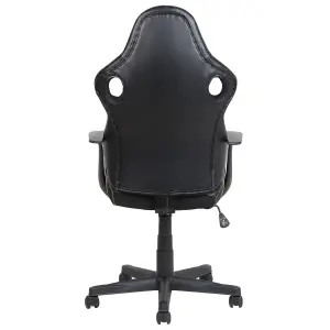 Office Chair Faux Leather Brown SUPREME