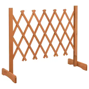 Berkfield Garden Trellis Fence Orange 120x60 cm Solid Firwood