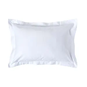 Homescapes White Egyptian Cotton Oxford Pillowcase 1000 TC