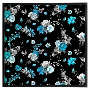 Blue roses (Picutre Frame) / 20x20" / White