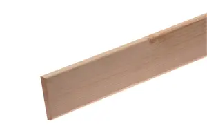 GoodHome Planed Natural Pine Rounded Architrave (L)2100mm (W)69mm (T)12mm