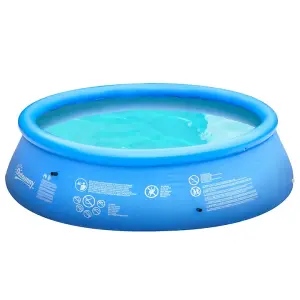 Family Sized Inflatable Pool with Hand Pump