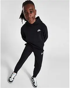 Nike Club Fleece Hoodie Junior - Black - Size 12-13Y -