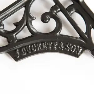 Hammer & Tongs - Ornate Iron Shelf Bracket - D120mm - Black