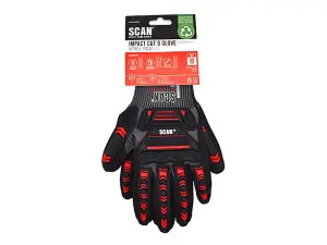 Scan NJC3266DQS Nitrile Palm Impact Cut D Gloves - XL (Size 10) SCAGLOCIMXL