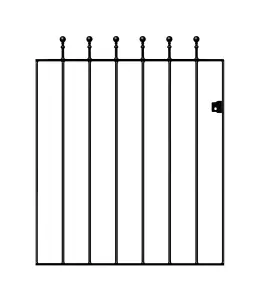 MANA Ball Top Metal Garden Gate 762mm GAP x 915mm High MAZP05/1