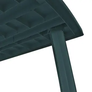 Berkfield Garden Table Green 210x96x72 cm Plastic