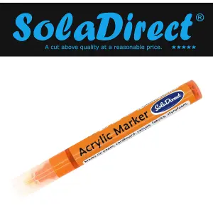 Acrylic Paint Marker Pen Permanent for Stone Leather Fabric Plastic (Neon Orange)