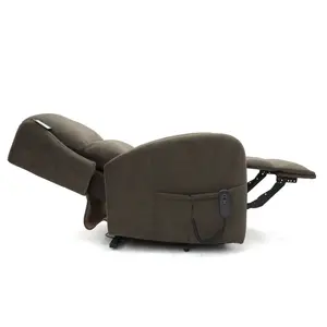 Hastings Rise and Recline Armchair Electric Dual Motor Brown