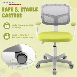 Costway Kids Computer Desk Chair Low-Back Task Study Chairs Children Office Task Chair