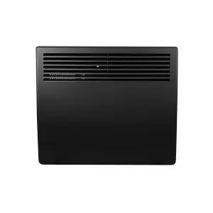 Electric Panel Heater Eco Thermostat 1000W Wall Mounted or Free Standing Black