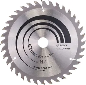 Bosch Professional Optiline Wood Circular Saw Blade - 165 x 20/16 x 1.7 mm, 36 Teeth