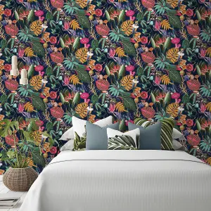 World of Wallpaper Wonderland Wallpaper Navy (50270-BUR)