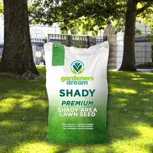 GardenersDream 25kg SHADY LAWN DARK AREA UNDER TREES QUALITY ASSURED GRASS SEED