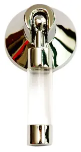 Linea Chrome effect Clear Cabinet Straight Pull handle