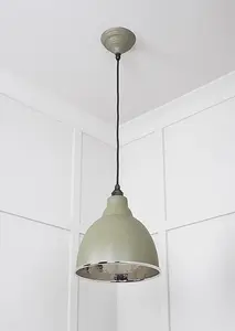 Hammered Nickel Brindley Pendant in Tump