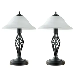 Mancia Metal Table Lamp (Set of 2) Black / No