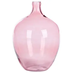 Decorative Vase ROTI Glass Pink