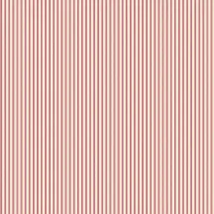 Galerie Miniatures 2 Pink Cream Ticking Stripe Smooth Wallpaper