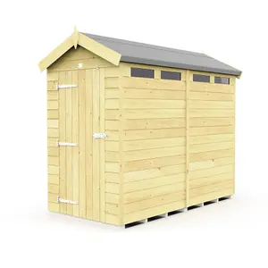 DIY Sheds 4x8 Apex Security Shed - Single Door (4ft x 8ft) 4 x 8