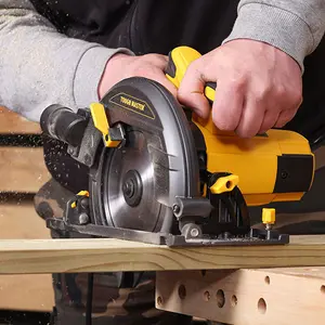 TOUGH MASTER Circular Saw 1400 W 220-240V 185mm with Parallel Guide & Vacuum Cleaner Adaptor, Blade diameter  185 x  20 x 2.5 mm