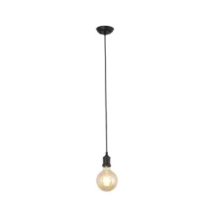 Luminosa Art Black Pendant Lamp E27 Max 60W 2M Wire