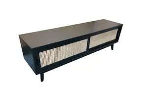 Java TV Unit, Black, W150xD45xH47cm