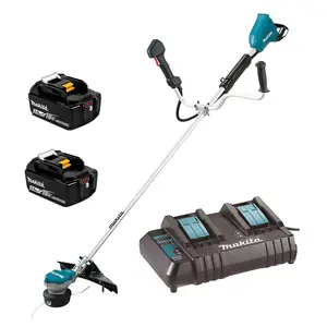 Makita DUR368ACT2-KIT Twin LXT 18v 36v Li-Ion Brushless Brush Cutter 2x 5.0ah