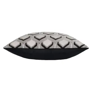 Paoletti Ledbury Velvet Jacquard Feather Filled Cushion