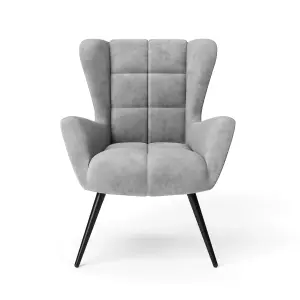 Dalton Accent Chair in Velvet Grey