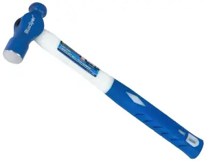 BlueSpot 16oz Ball Pein Hammer Fibreglass Rubber Grip Handel Hardened Steel Head